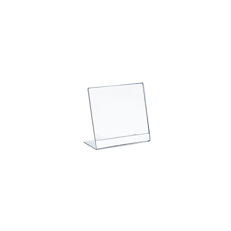 Azar Displays Vertical Slanted Plastic Sign Holder 10/Pack image 1