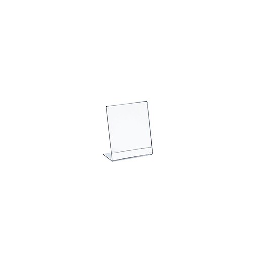 Shop Staples for Azar Displays Plastic Sign Holder, 5 x 3.5", Clear, 10
