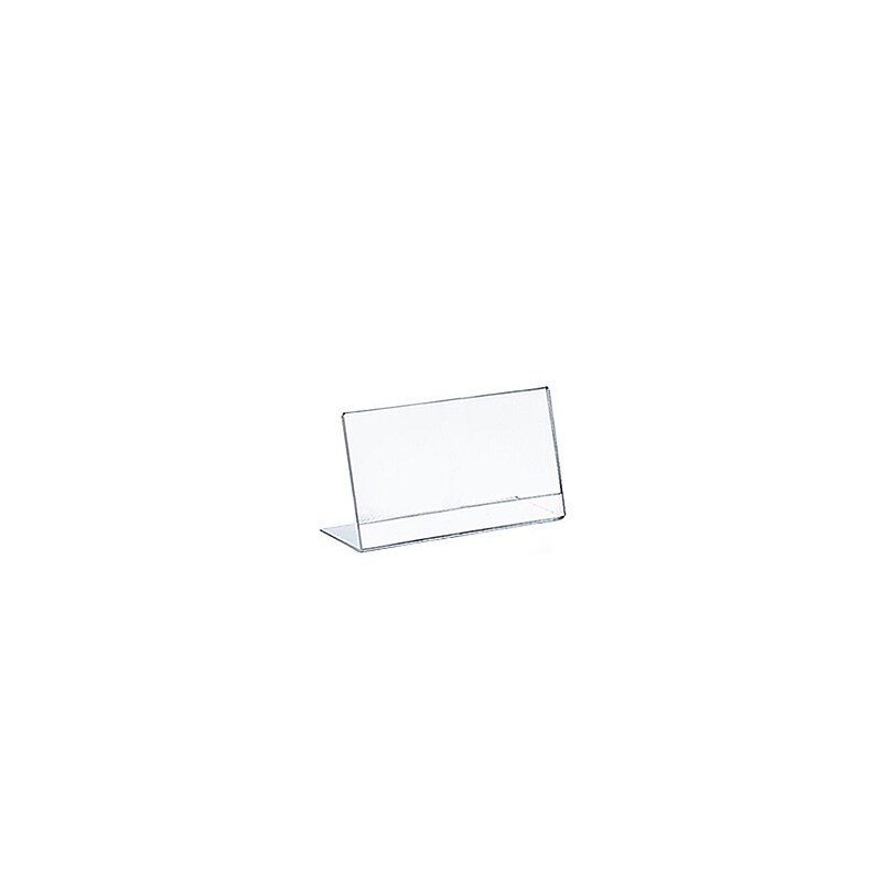 Azar Displays Horizontal L-Shape Sign Holder 10/Pack image 1