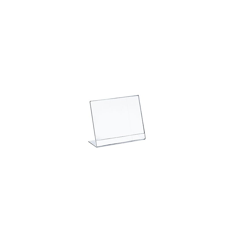 Azar Displays Square Slanted Acrylic Sign Holder 10/Pack image 1
