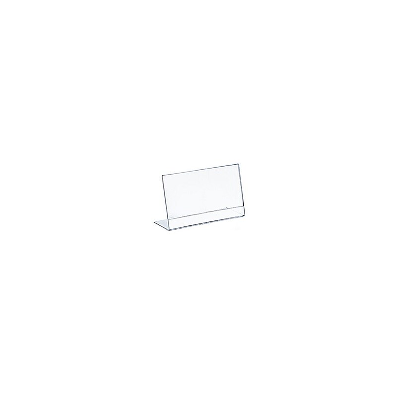 Azar Displays Horizontal L-Shaped Sign Holder 10/Pack image 1