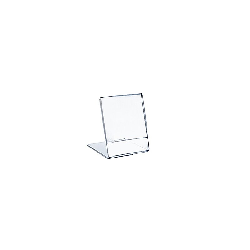 Azar Displays Vertical L-Shape Sign Holder 10/Pack image 1