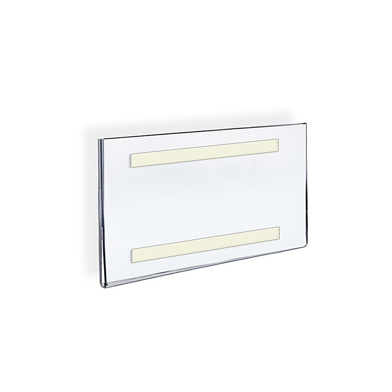 Azar Sign Holder, 5.5" x 8.5", Horizontal, Wall Mounted, Clear Plastic, 10/Pack (122030) image 1