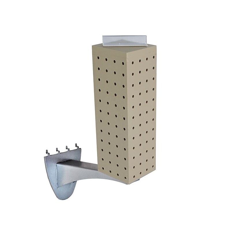 Azar 12" x 4" Pegboard Extension Display, Almond (700231-ALM) image 1