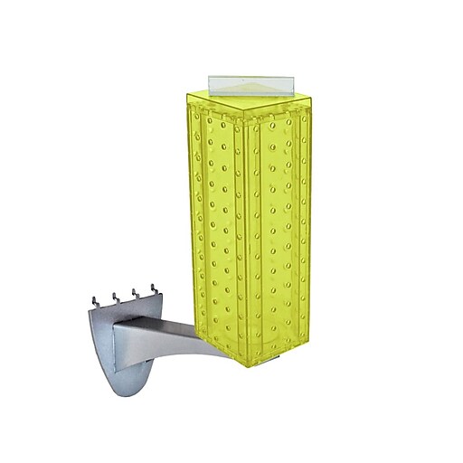 Azar 12 x 4inch Yellow Pegboard Extension Display Staples