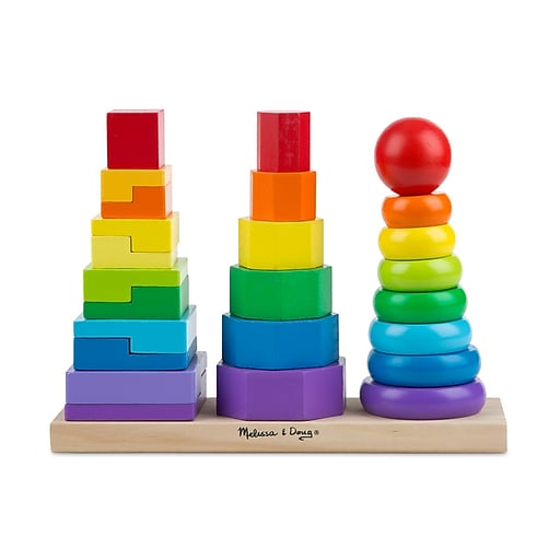 Shop Staples for Melissa & Doug Geometric Stacker Toddler Toy