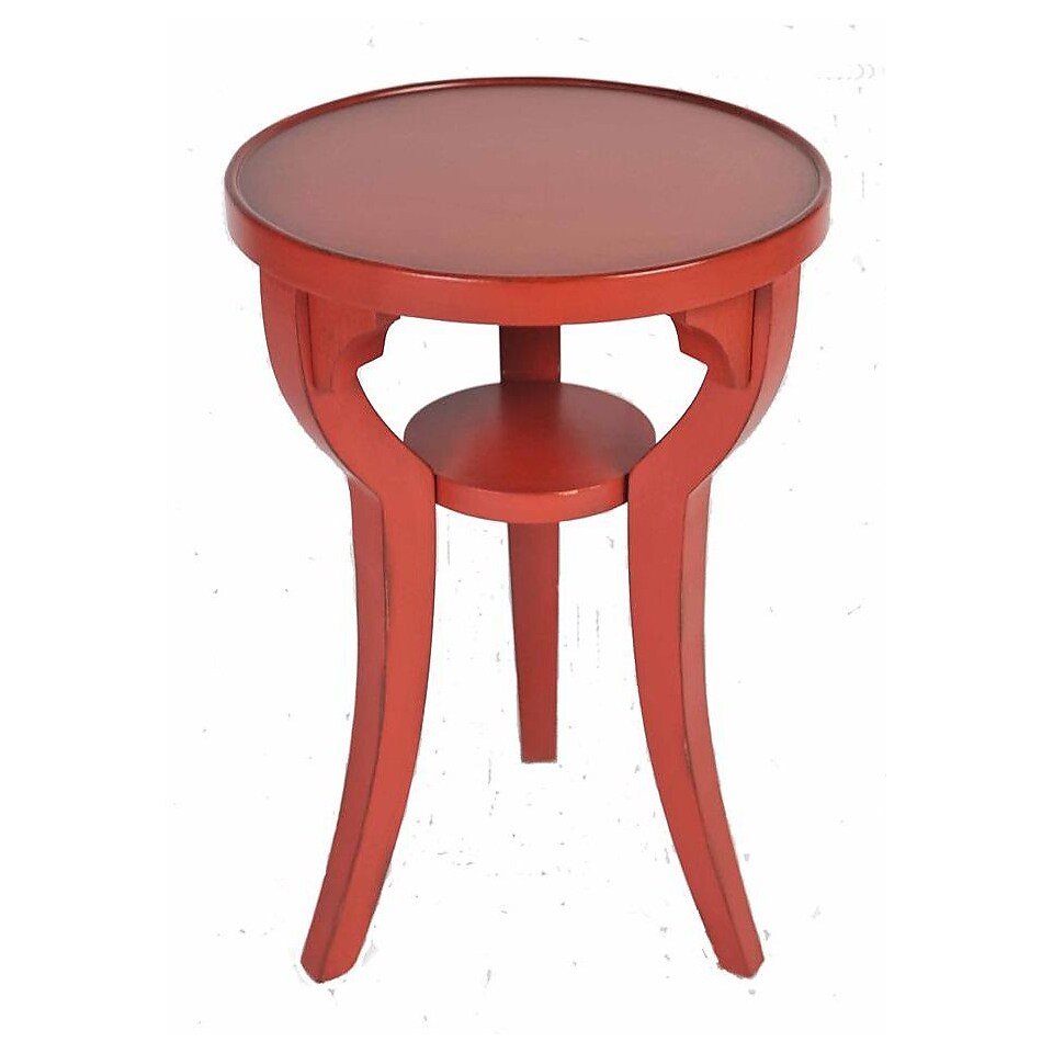 Ultimate Accents Costal End Table; Red