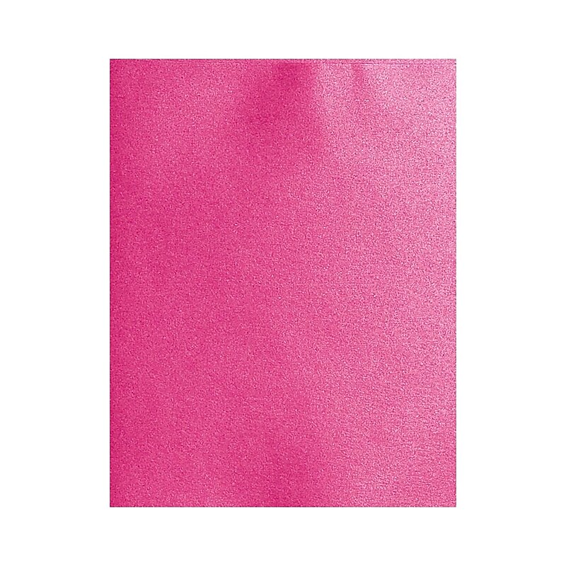 LUX 105 lb. Cardstock Paper, 8.5" x 11", Azalea Metallic, 500 Sheets/Pack (81211-C-07-500) image 1