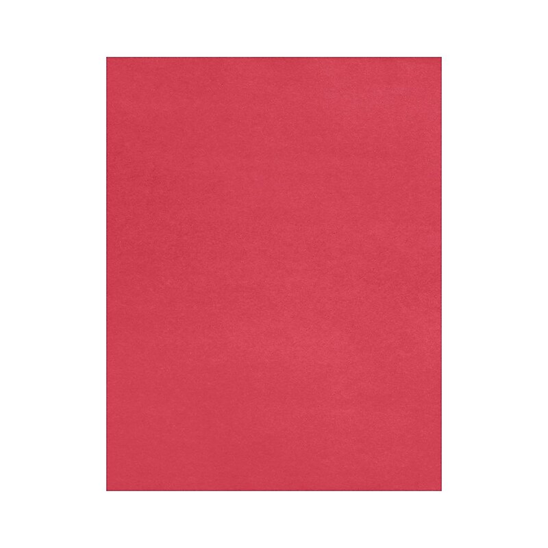 LUX 8.5" x 11" Color Business Paper, 32 lbs. Holiday Red, 250 Sheets/Ream (81211-P-20-250) image 1