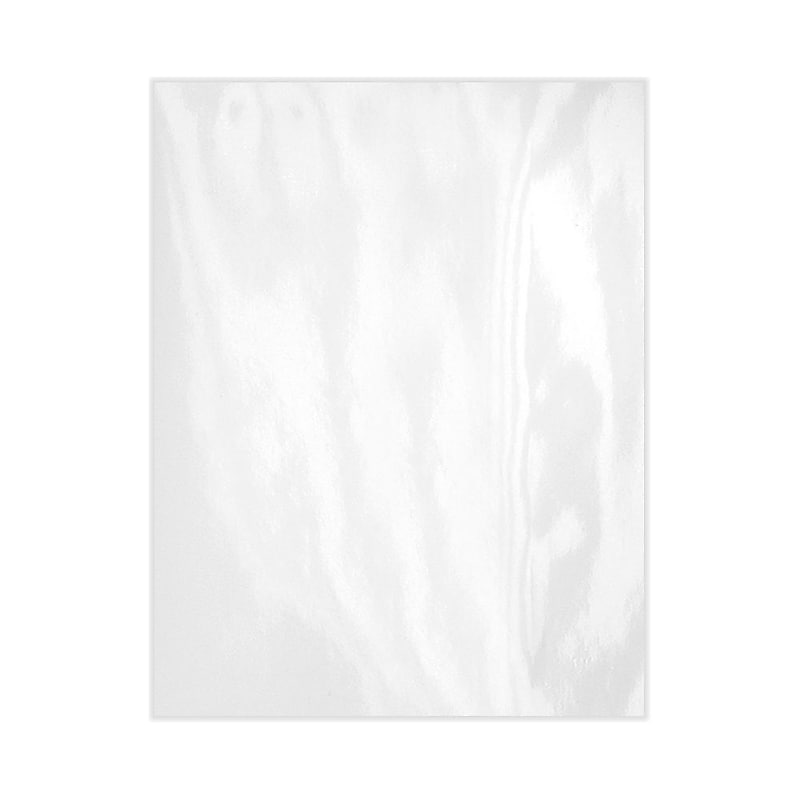 LUX 100 lb. Cardstock Paper, 8.5" x 11", Glossy White, 50 Sheets/Pack (81211-C-39-50) image 1