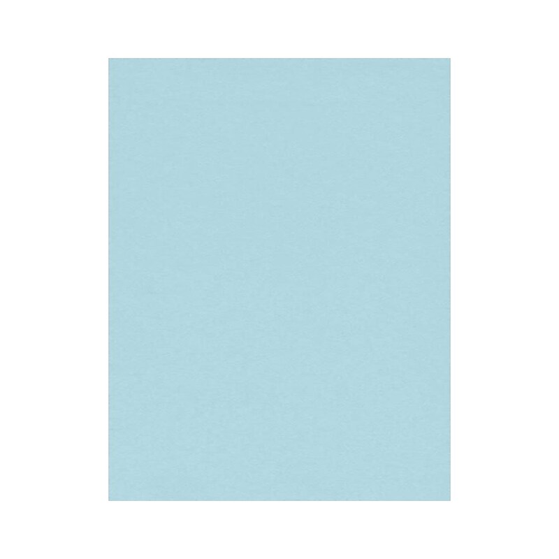 LUX 8.5" x 11" Color Business Paper, 24 lbs. Pastel Blue, 50 Sheets/Ream (81211-P-64-50) image 1