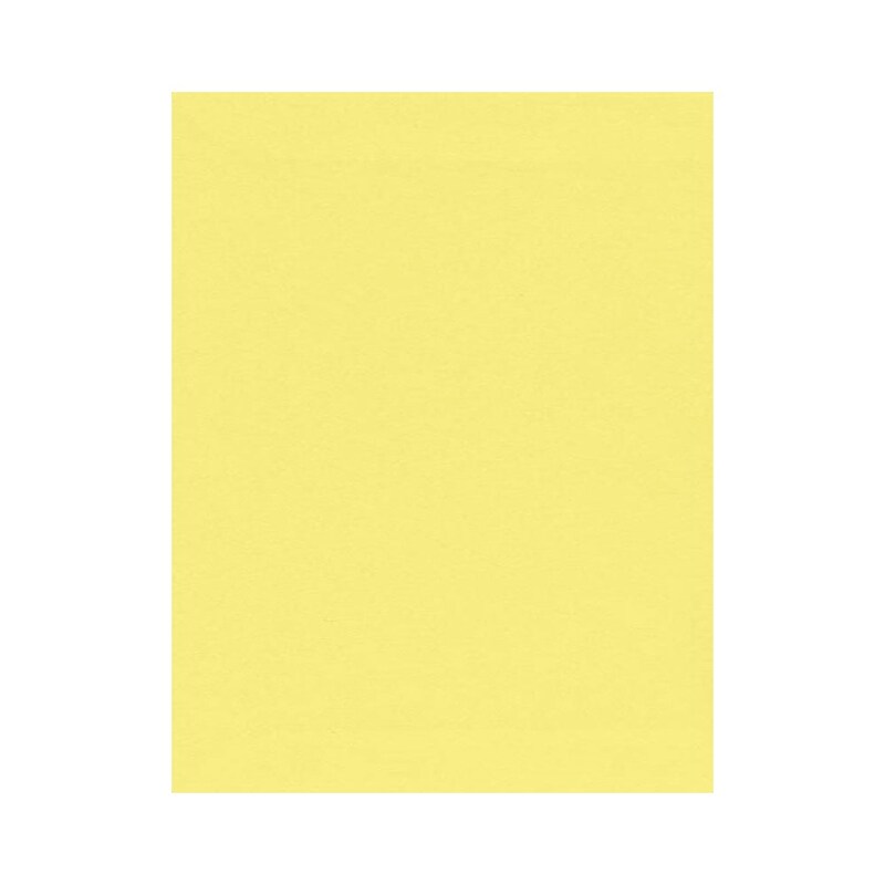 LUX 8.5" x 11" Color Business Paper, 24 lbs. Pastel Canary, 50 Sheets/Pack (81211-P-65-50) image 1