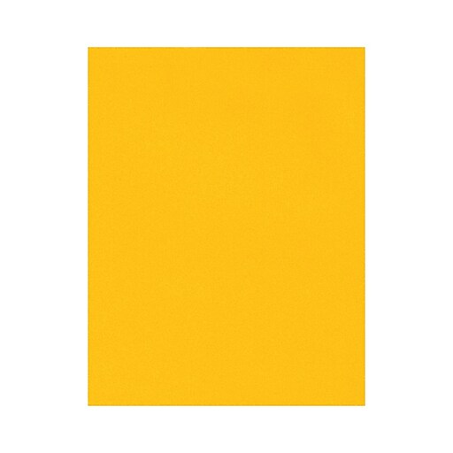 LUX 100 lb. Cardstock Paper, 8.5" x 11", Sunflower Yellow, 50 Sheets