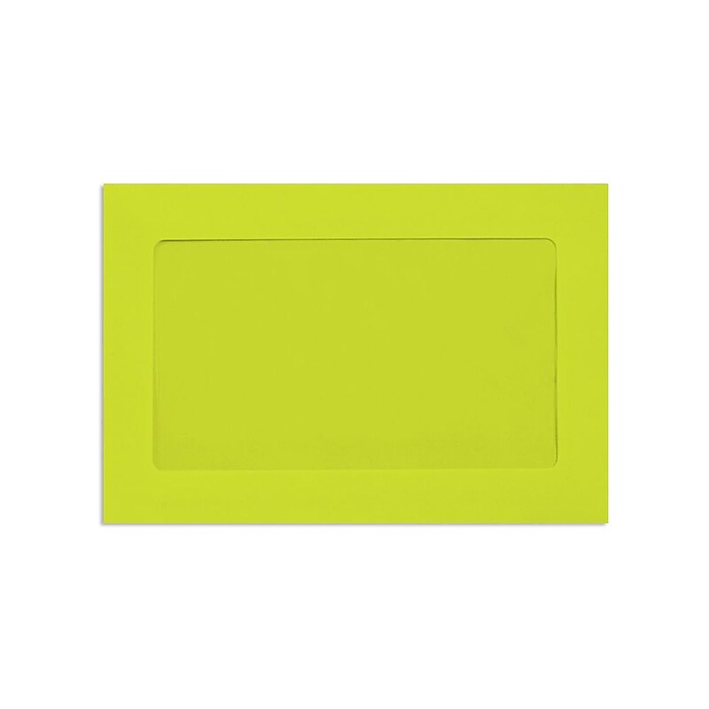 Lux Full Face Window Envelopes Wasabi Green 6 x 9 inch 500/Pack image 1
