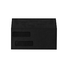 Lux Double Window Invoice Envelopes, 4 1/8 x 9 1/2, Midnight