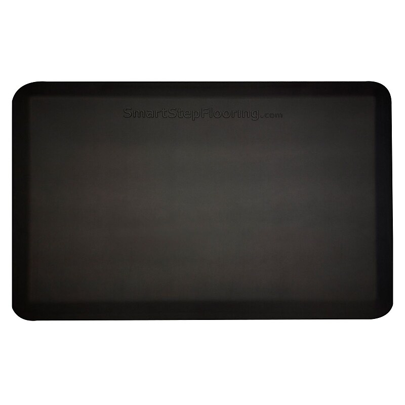 Smart Step Supreme Polyurethane Anti-Fatigue Mat, 36"L x 24"W, Black image 1