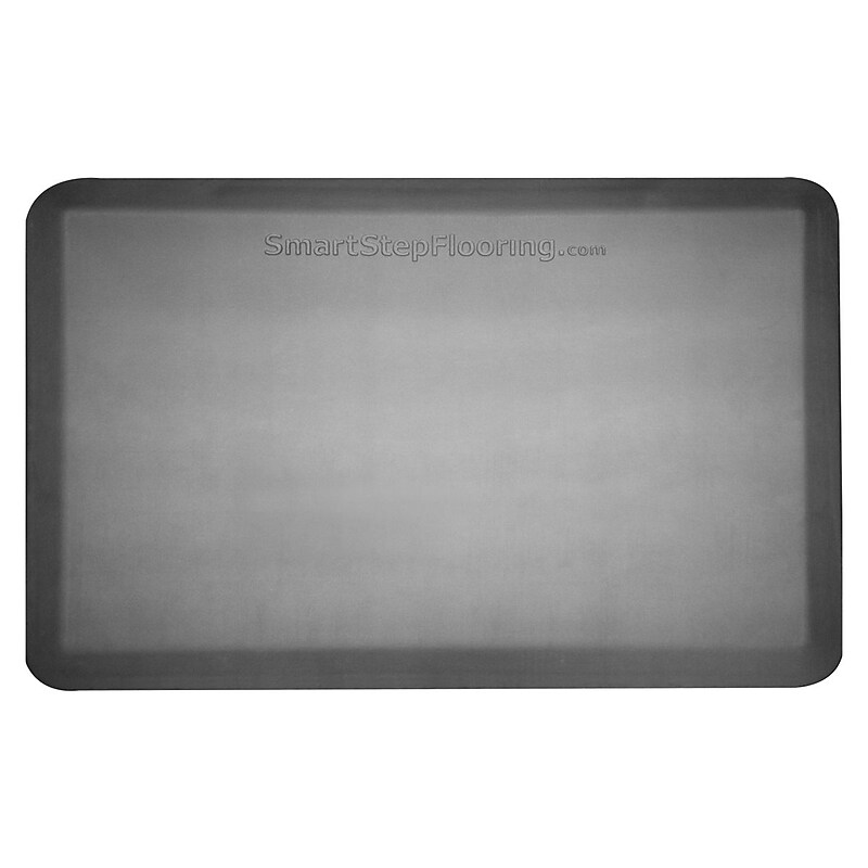 Smart Step Supreme Polyurethane Anti-Fatigue Mat With Dual Gripper System, 36" x 24", Gray (SS32GRY) image 1