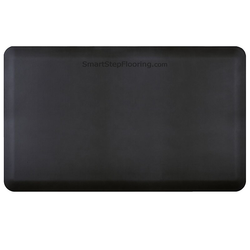 Smart Step Supreme Polyurethane Anti-Fatigue Mat, 60" x 36", Black (SS53BLK) image 1