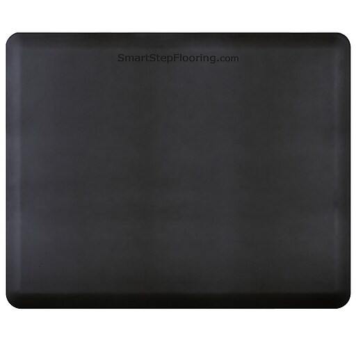 Smart Step Supreme Polyurethane AntiFatigue Mat, 60" x 48", Black