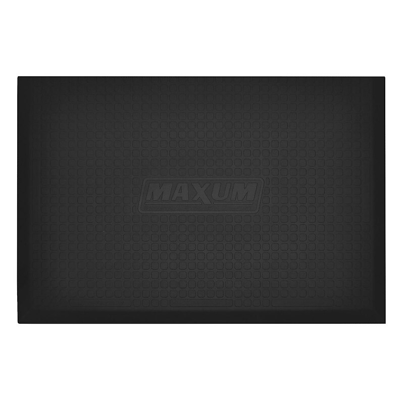 Smart Step Maxum Polyurethane Anti-Fatigue Mat, 36" x 24", Black (MX32-BLK) image 1