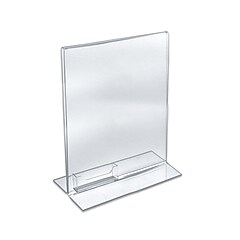 EHWINE 16 Pack Acrylic Sign Holder 8.5 X 11, Double Sided Gold Picture