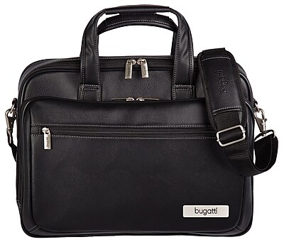 Bugatti Synthetic Leather Executive Laptop Briefcase, 15.6
