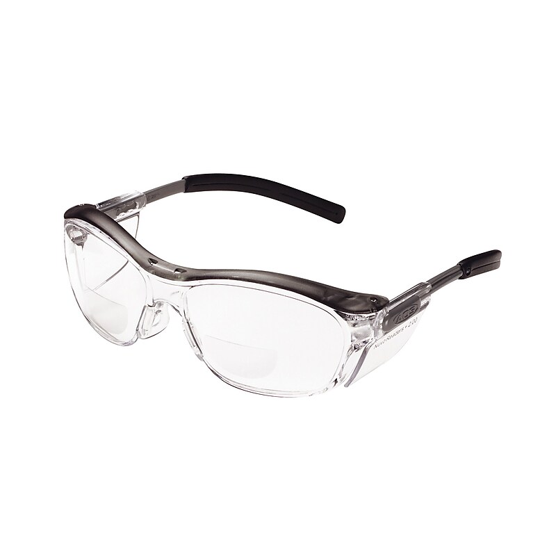 3M Occupational Health & Env Safety Glasses With Gray Plastic Frame, 2.0 Diopter image 1