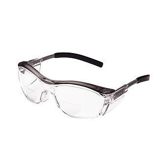 3M Occupational Health & Env Safety Glasses With Gray Plastic Frame, 2.5 Diopter