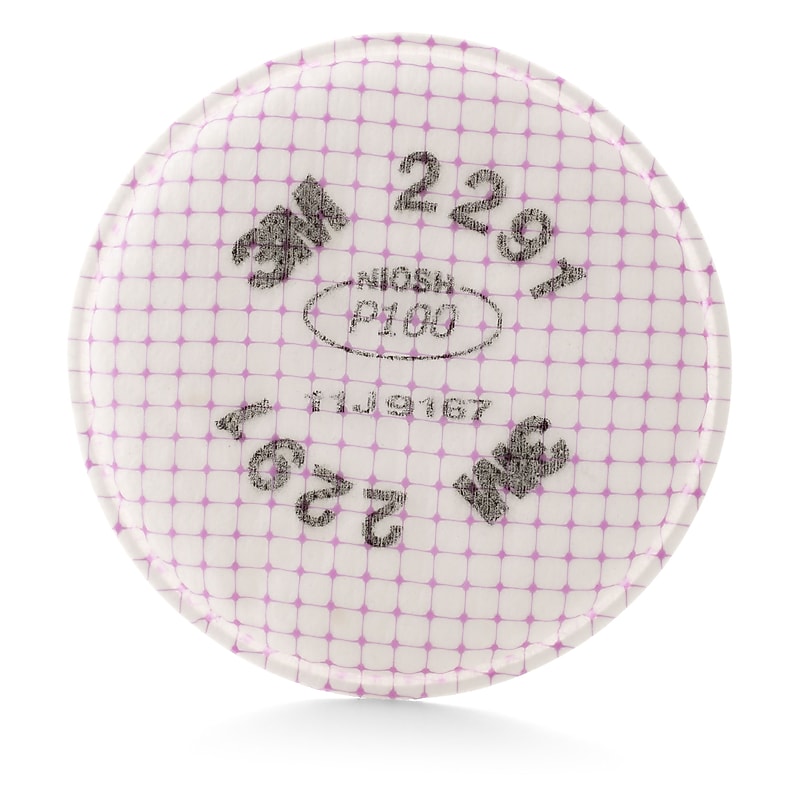 3M 2291 P100 Respirator Filter, 2/Pack (142-2291) image 1