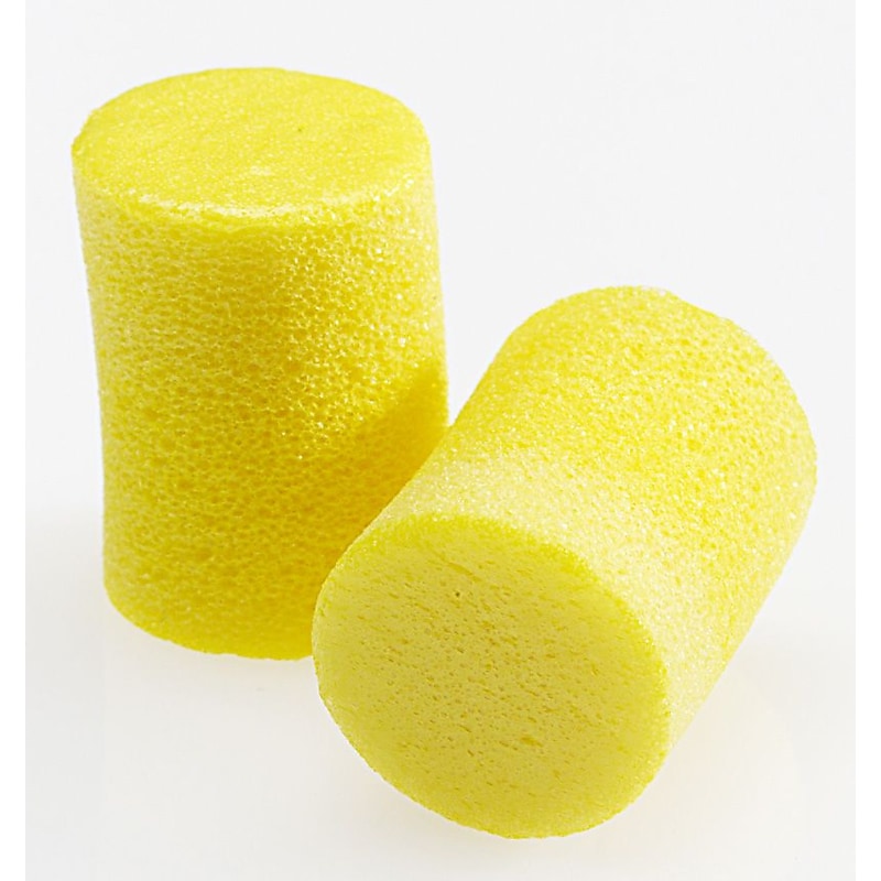 3M Occupational Health & Env Safety Uncorded Earplugs, NRR 29 dB, Yellow, 200/Box (3121201) image 1