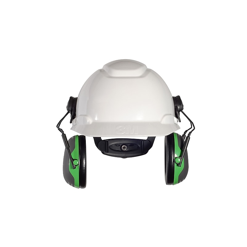 3M Safety X-Series Earmuffs, NRR 21 dB, Black/Green (X1P3E) image 1