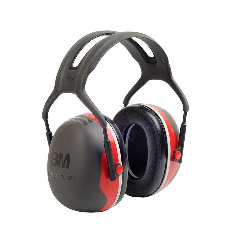 3M Occupational Health & Env Safety Conservation Earmuffs, NRR 28 dB, Black/Red (X3A) image 1