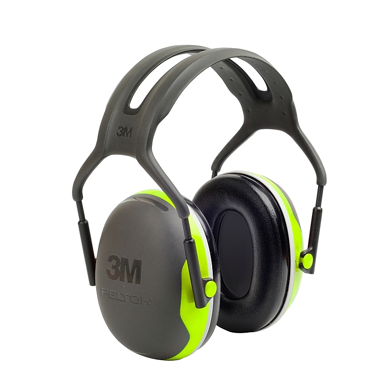 3M Occupational Health & Env Safety Conservation Earmuffs, NRR 27 dB, Black/Green (X4A) image 1