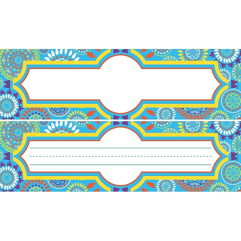 Barker Creek Moroccan School Name Plates, 12" x 3.5", 36/Pack (LL1430) image 1