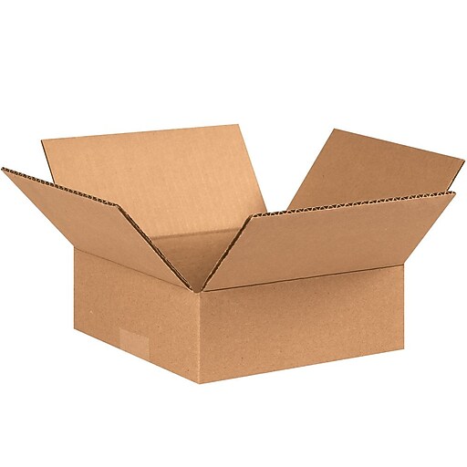 882 Brown 2" x 8" Corrugated Boxes, 25/Bundle Staples