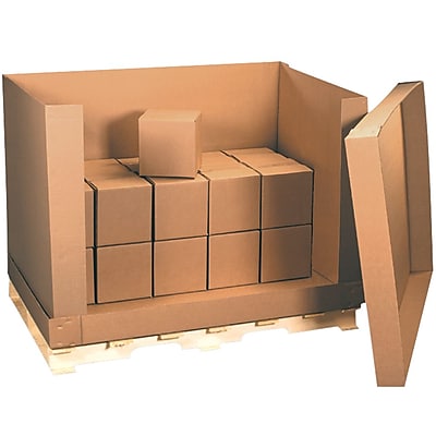 58" x 41" x 45" Kraft Double Wall 4 Piece Air Cargo Container, 51 ECT(AF584145)