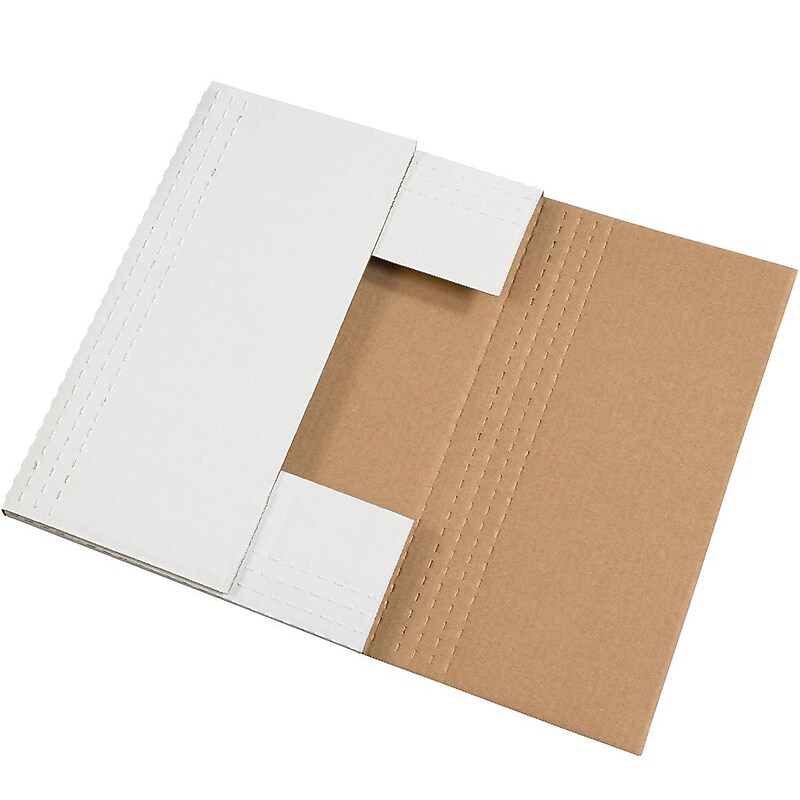 Partners Brand Easy-Fold Mailers, 24" x 18" x 2", White, 50/Bundle (M24182BF) image 1