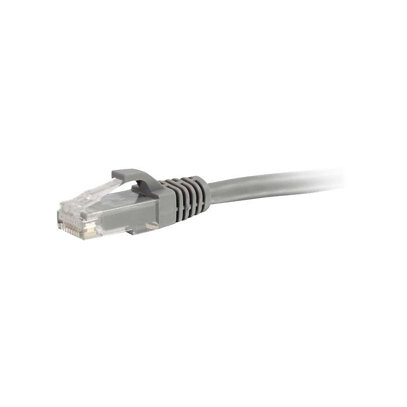 C2G 27130 1' RJ-45 Male/Male Cat6 Snagless Unshielded Ethernet Network Patch Cable, Gray image 1