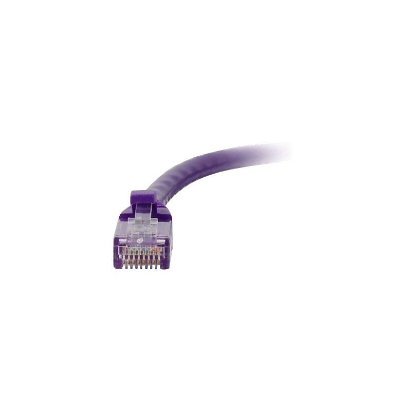 C2G 27805 25' RJ-45 Male/Male Cat6 Snagless Unshielded Ethernet Network Patch Cable, Purple image 1