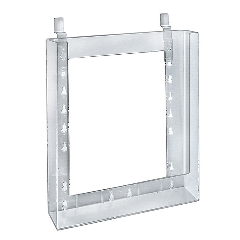 Azar Displays Letter Size Slatwall Brochure Holder 10/Pack image 1