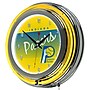 Trademark Global NBA Hardwood Classics 14.5 Yellow Double Ring Neon Clock, Indiana Pacers~#|#~m002142980_sc7