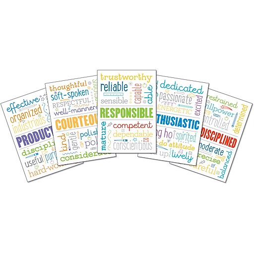 CarsonDellosa Positive Behavior Bulletin Board Set, 12 Pieces/Set