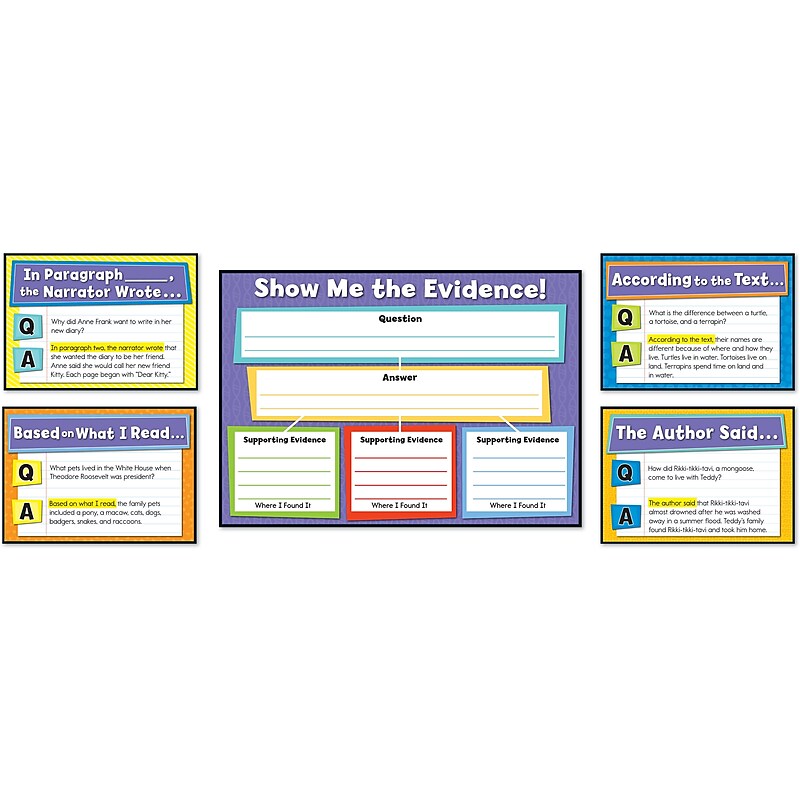 Carson-Dellosa Evidence-Based Reading and Writing Bulletin Board Set, 10 Pieces/Set image 1