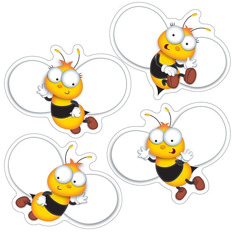Carson-Dellosa Buzz Worthy Bees Cut-Outs, 45/Pack image 1