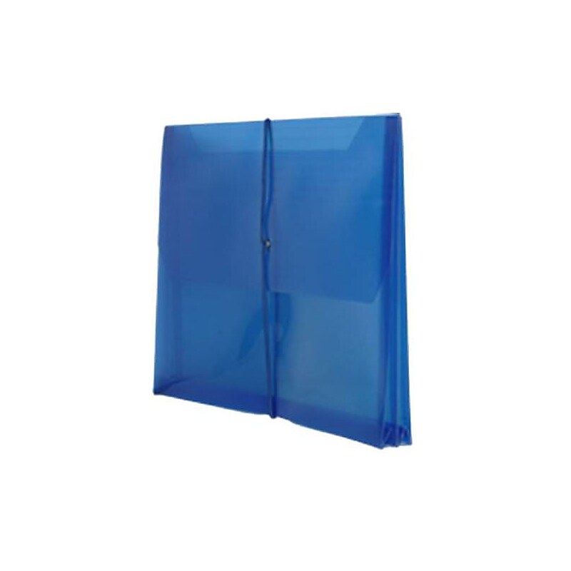 JAM Paper Standard Plastic Document File, Letter, Blue, 12/Pack (218E25BUB) image 1