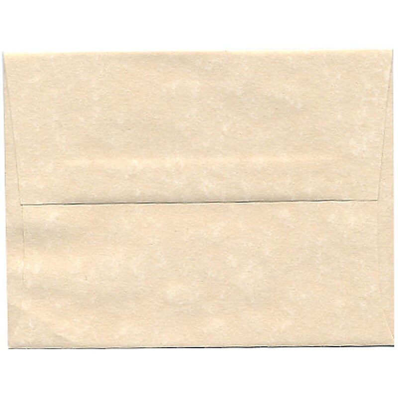 JAM Paper A2 Parchment Invitation Envelopes, 4.375 x 5.75, Natural Recycled, 50/Pack (34777I) image 1