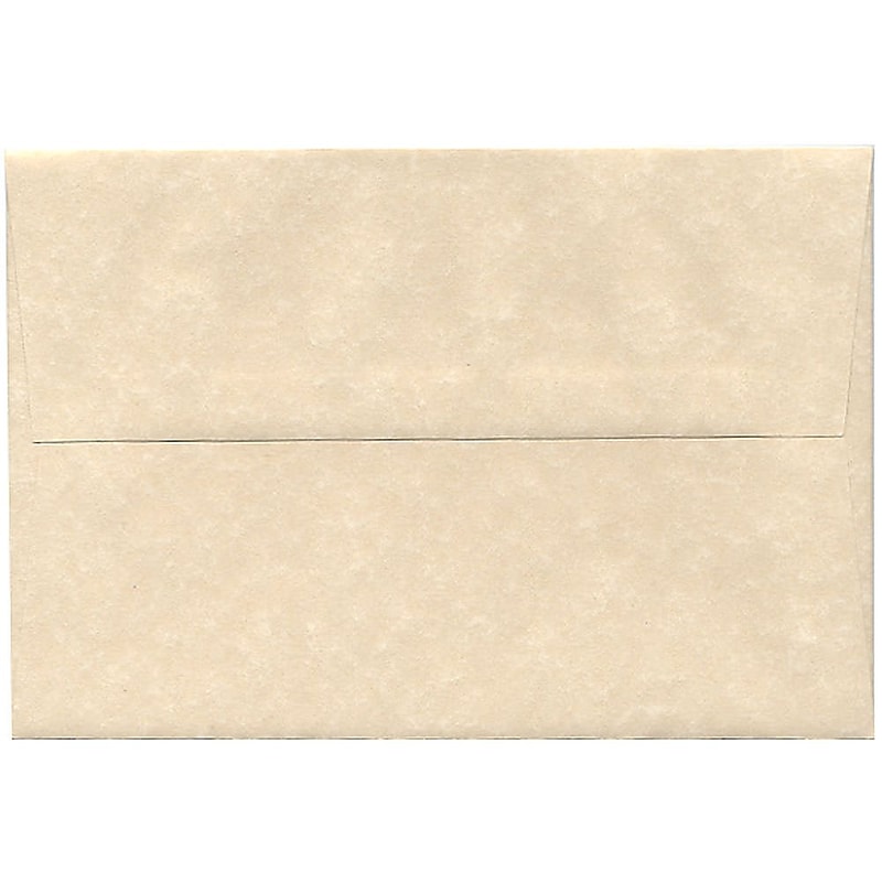 JAM Paper A8 Parchment Invitation Envelopes, 5.5 x 8.125, Natural Recycled, 50/Pack (5029I) image 1