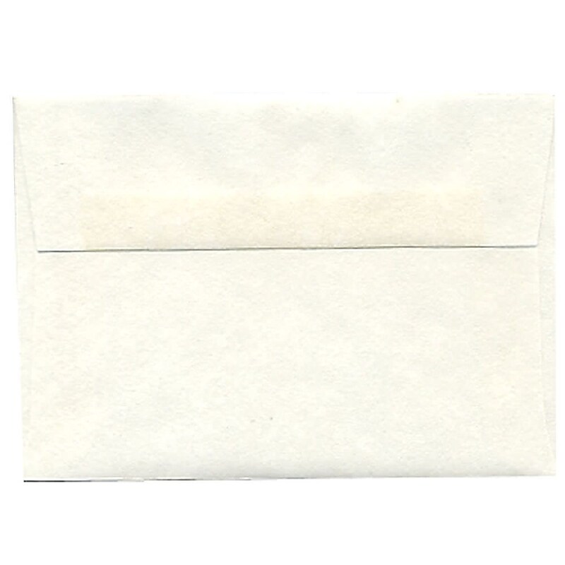 JAM Paper 4Bar A1 Parchment Invitation Envelopes, 3.625 x 5.125, White Recycled, 50/Pack (900926656I) image 1