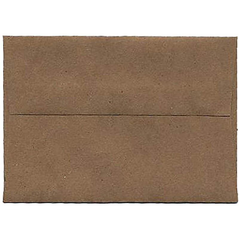 JAM Paper 4Bar Kraft A1 Invitation Envelopes, 3.625 x 5.125, Brown Kraft Paper Bag, Bulk 250/Box (LEKR900SFH) image 1