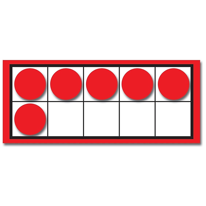 Carson-Dellosa Ten Frames and Counters Manipulative, 44/Set image 1